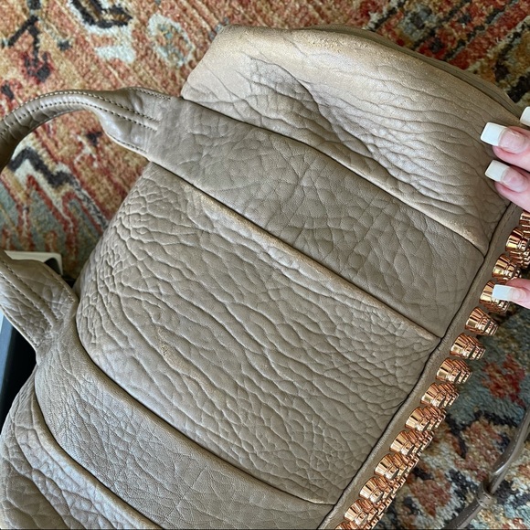 Sold ALEXANDER WANG 🌹 ROSEGOLD ROCCO DUFFEL TOTE - Picture 7 of 16